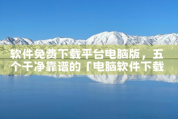 软件免费下载平台电脑版