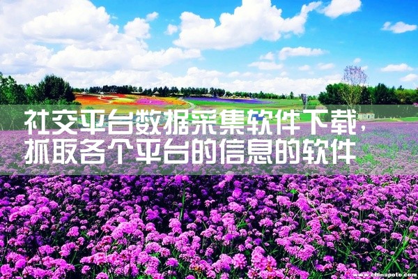 社交平台数据采集软件下载