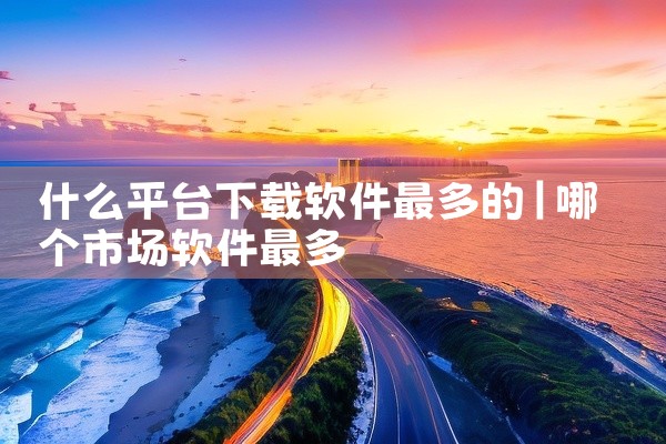 什么平台下载软件最多的